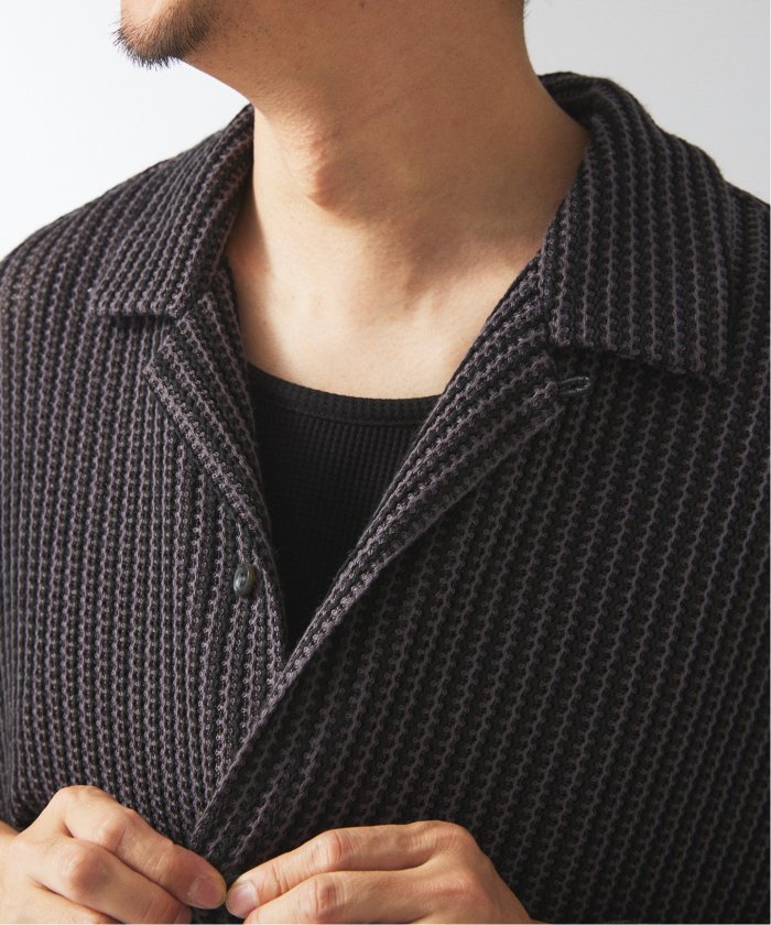 セール 30%OFF】ストライプ カラーレース 半袖シャツ(508050367