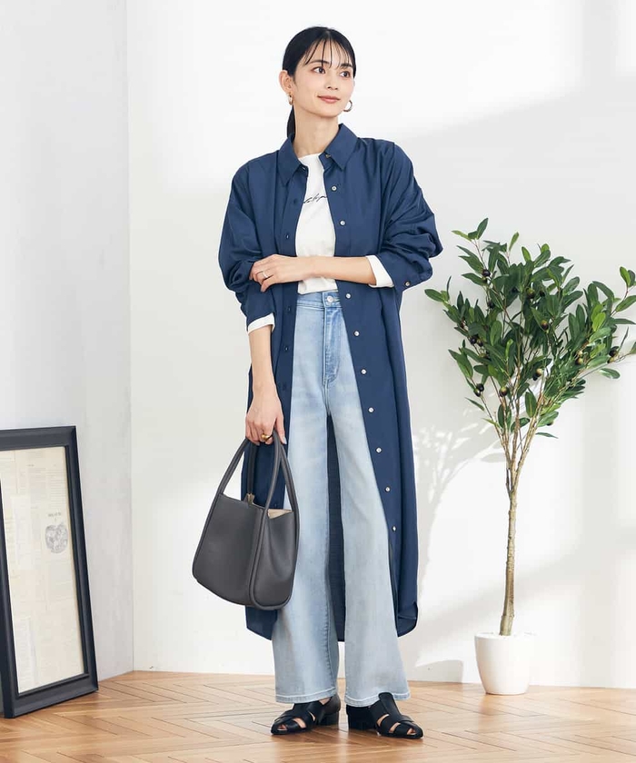 【美品】23SS HERMES エルメス シャツワンピース❤︎ベルト付き❤︎2way 美品】23SS HERMES エルメス シャツワンピース❤︎ベルト付き