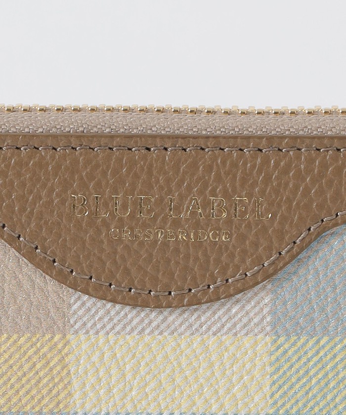 クレストブリッジチェックレザー長財布(507937425) | BLUE LABEL