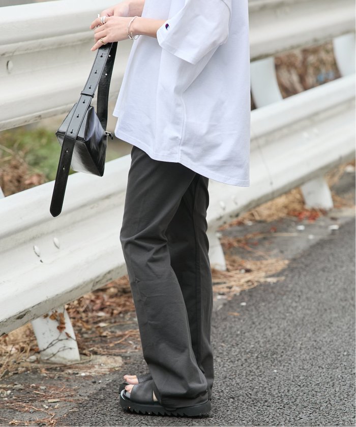 CHAMPION×HOLIDAY フレアパンツグレー 新品タグ付き セール】【CHAMPION×JOURNAL STANDARD by HOLIDAY】フレアパンツ