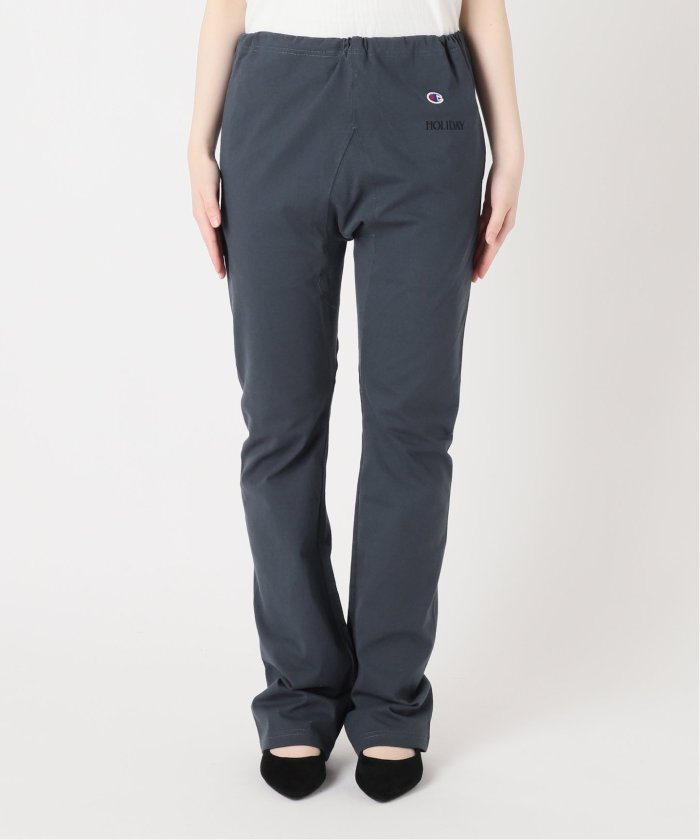 CHAMPION×HOLIDAY フレアパンツグレー 新品タグ付き Champion パンツ 「CHAMPION×JOURNAL STANDARD by HOLIDAY