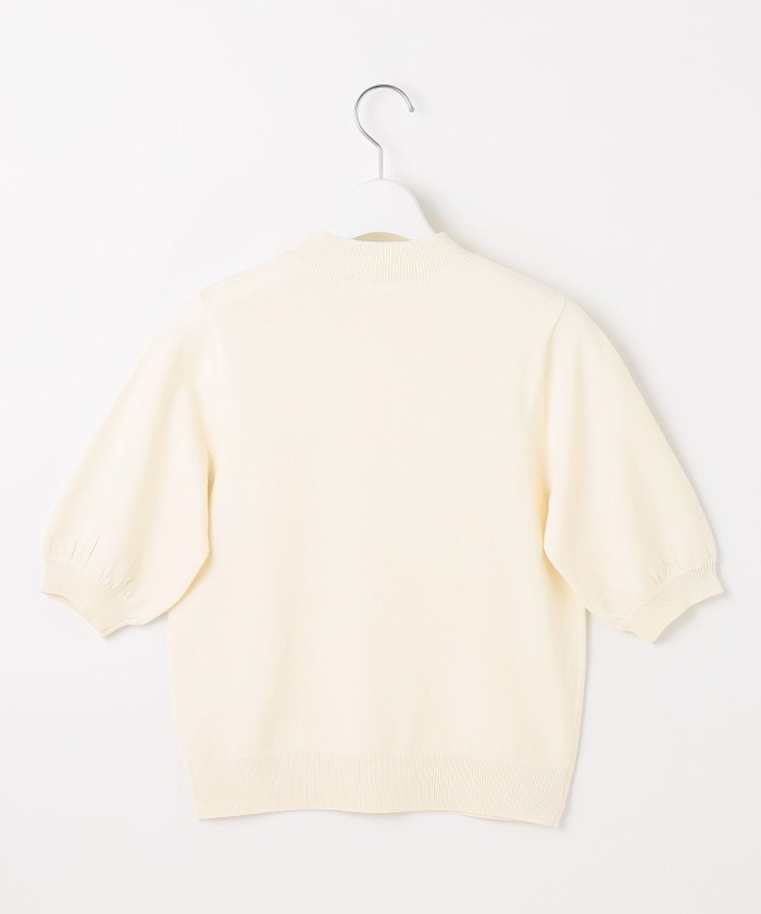 【UVカット・洗える】シャイニーハーフスリーブ ニット UVカット・洗える】シャイニーハーフスリーブ ニット(508039767