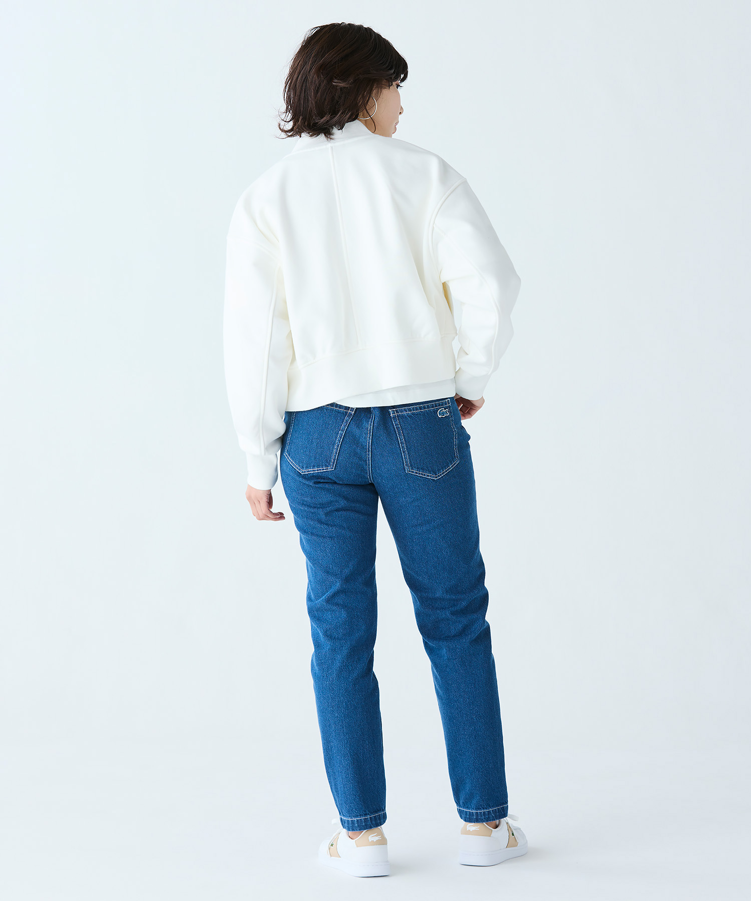セール】ラコステ LACOSTE 裏パイルスウェットMA－1ブルゾン