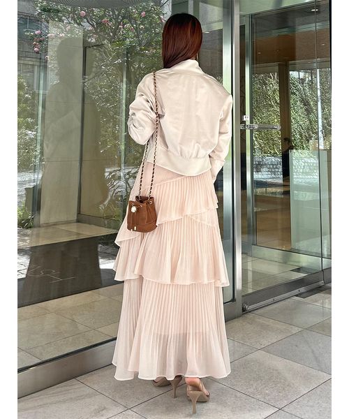 SNIDEL スカート Sustainableプリーツティアードスカート