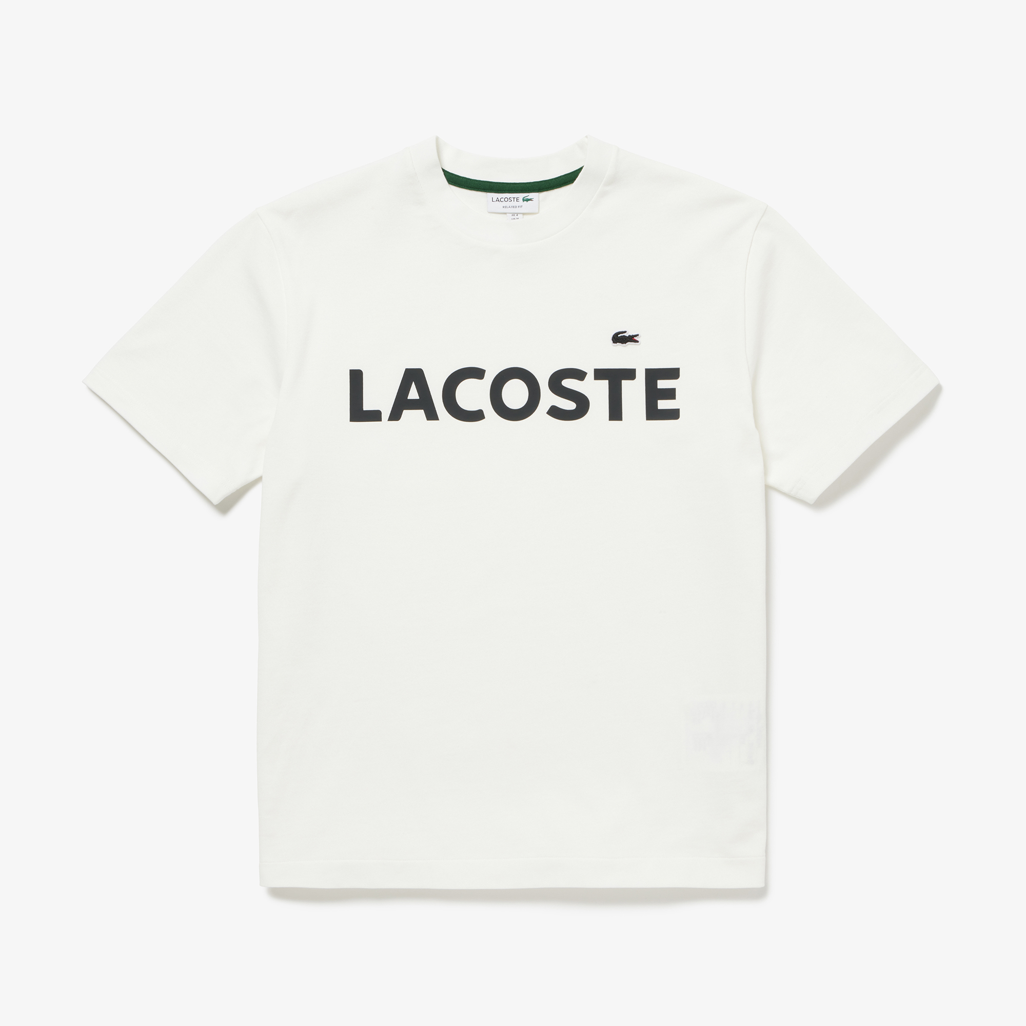 【ラコステ　メンズ】ラコステ LACOSTE ヘビーウェイトブランドネーム ラバープリント ロゴ半袖Tシャツ LACOSTE tシャツ ヘビーウェイトブランドネーム ラバープリント