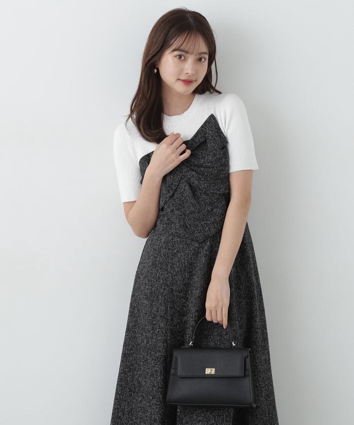 プロポーション ボディドレッシング リボンディテールドッキングワンピース セール 10%OFF】リボンディテールドッキングワンピース