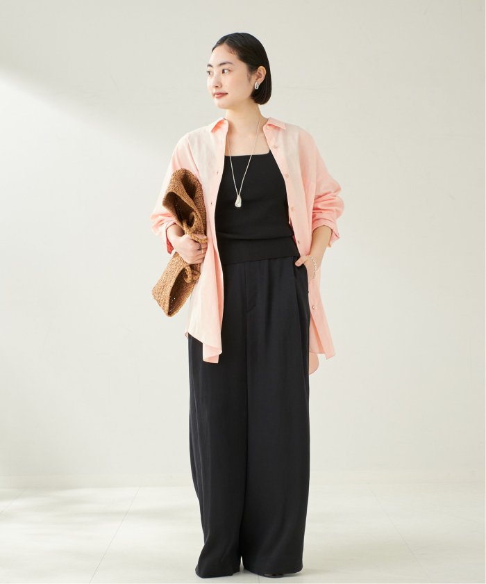 size32 fibril linen 混 フレアパンツ plage｜fibril linen 混 フレアパンツ | Rakuten Fashion(楽天