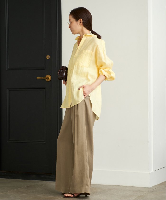 size32 fibril linen 混 フレアパンツ plage｜fibril linen 混 フレアパンツ | Rakuten Fashion(楽天