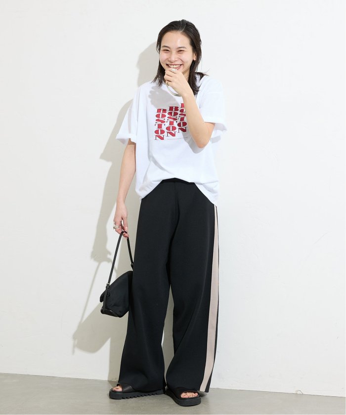 ジャーナルスタンダード★ウォッシャブルトラックパンツ 黒ブラック WEB限定追加2》ウォッシャブルトラックパンツ(508076538