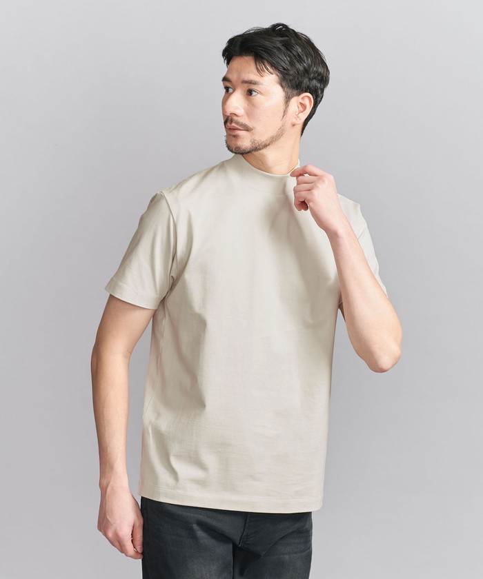 WEB限定 WARDROBE SMART】クリア ガスコットン モックネック