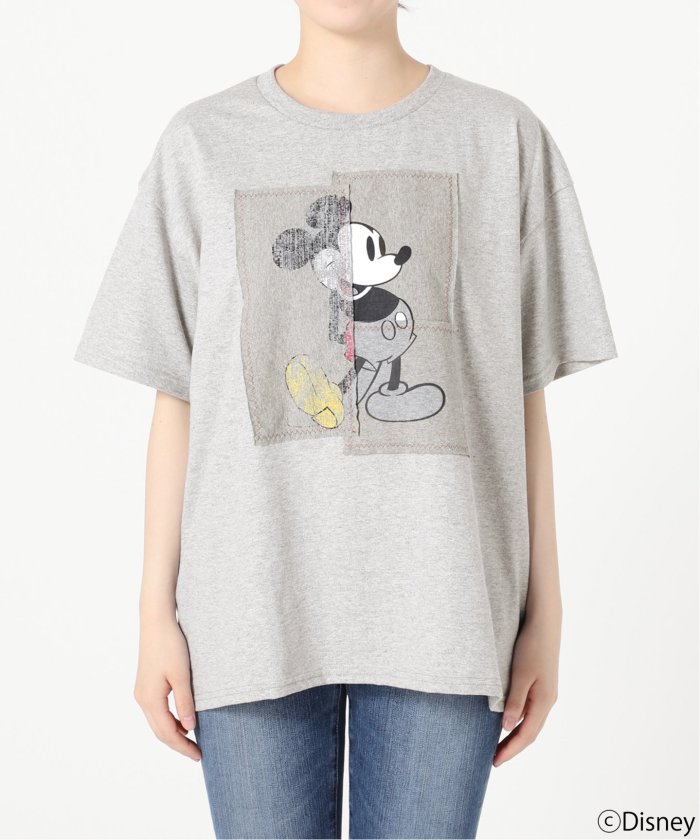 【☆ＳＴＮ－Ａ☆】ウィッフル MICKY パッチワーク Tシャツ Spick & Span｜《WEB限定追加》WIFFLE / ウィッフル パッチ