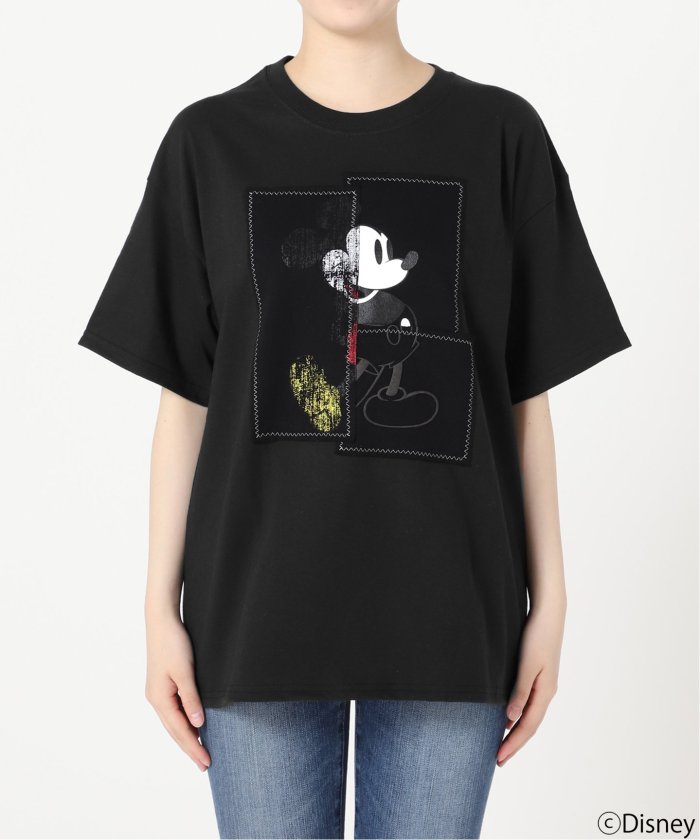 追加》WIFFLE / ウィッフル MICKYパッチワークTee（Tシャツ