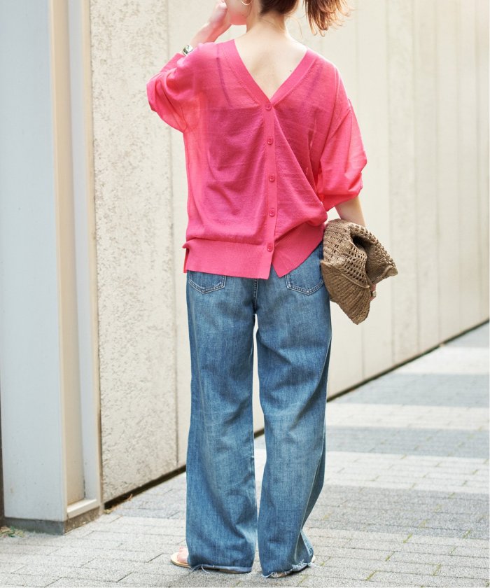 一部店舗+WEB限定》WASHABLEシアーカーディガン(508078503