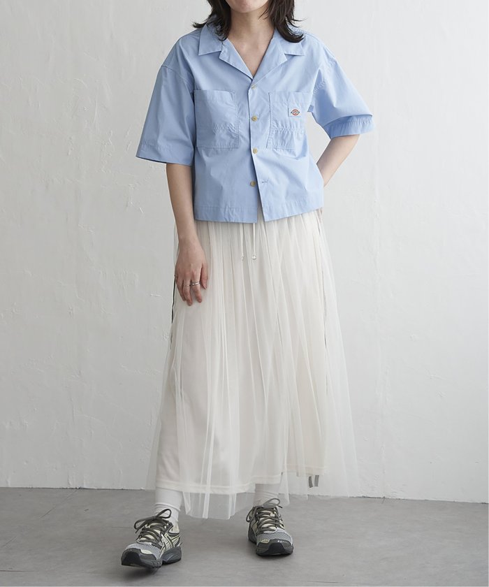 【ヴァンス　エクスチェンジ】Dickies ディッキーズ クロップドシャツ セール】Dickies ディッキーズ クロップドシャツ（シャツ