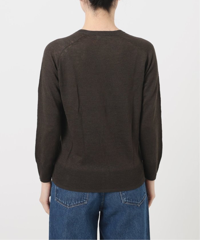 セール 30%OFF】フレンチリネン7分袖カーディガン(508036835