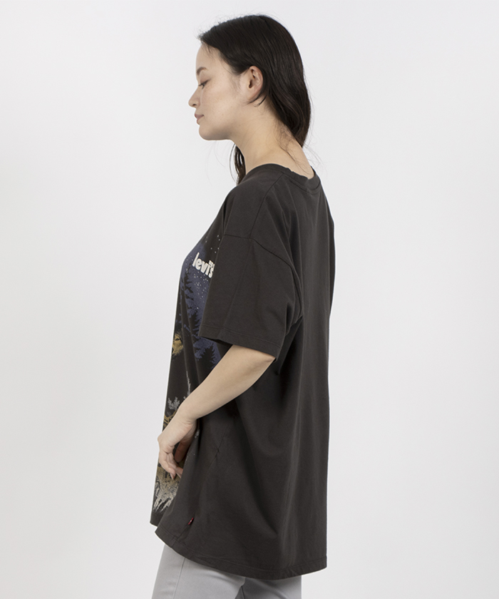 GRAPHIC COBALT Tシャツ THRIFTED WOLF ESPRESSO GRAPHIC