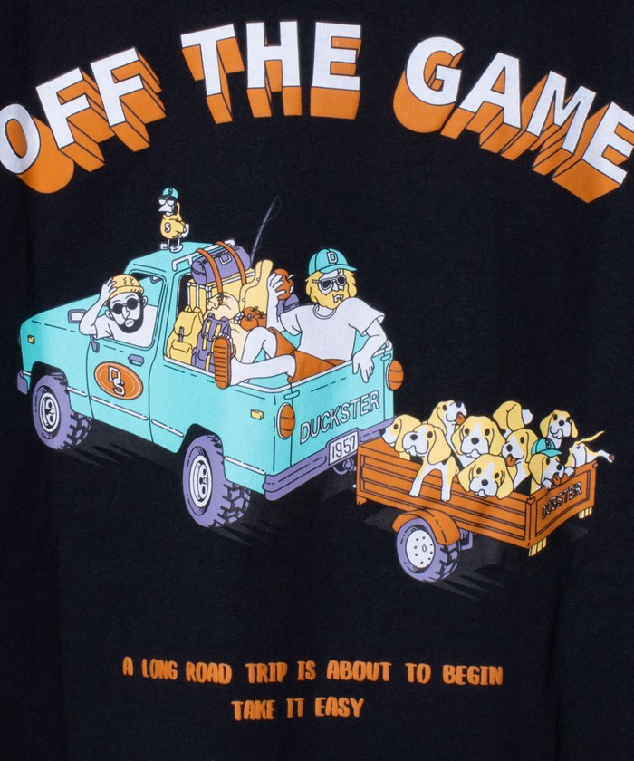 Duckster/ダックスター】吸水速乾天竺 OFF THE GAME TEE バック