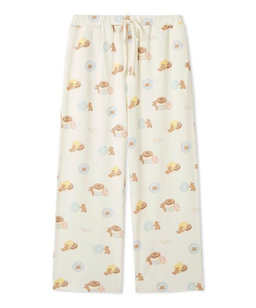 【新品/未使用】gelato pique ベア柄ロングパンツ セール 30%OFF】ドーナツベア柄ロングパンツ(508083358