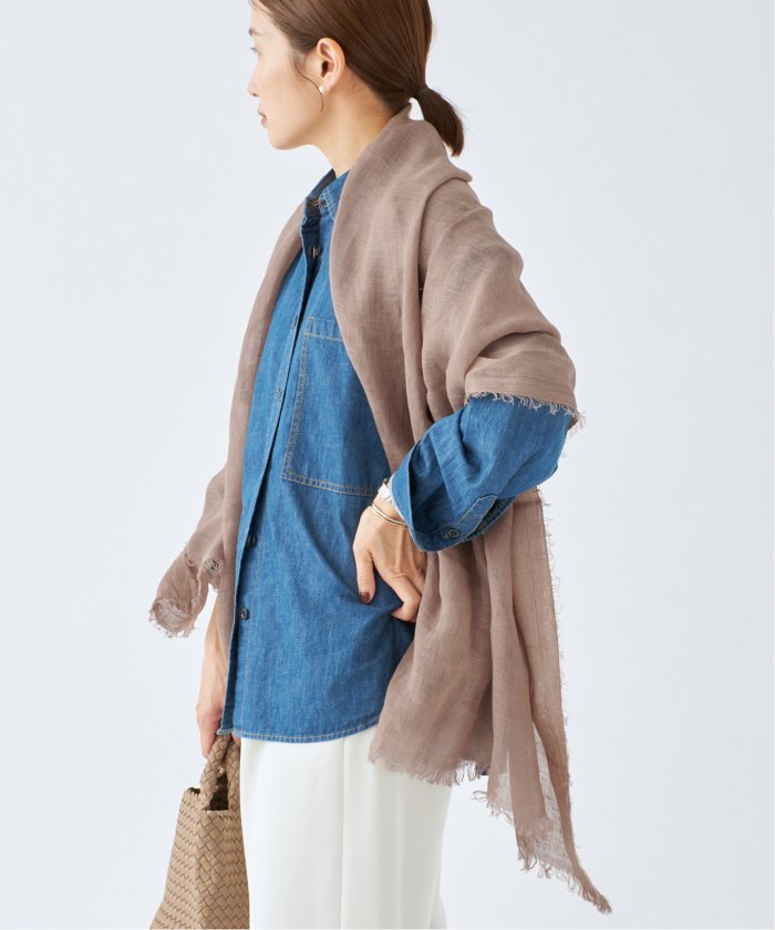 NIMNIMDUAI/ニムニムデュアイ　リネンストール セール 30%OFF】NIMNIMDUAI/ニムニムデュアイ LINEN GAUZE
