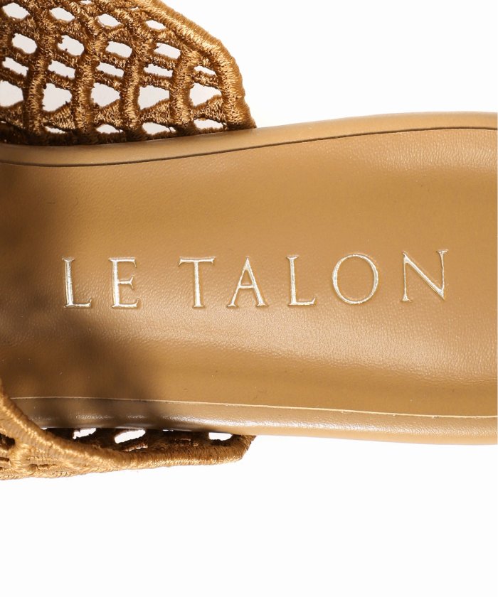 最終値下げ！新品！LE TALON 5cmクロシェミュールサンダル　23.5 5cmクロシェミュールサンダル（サンダル）｜LE TALON（ル タロン