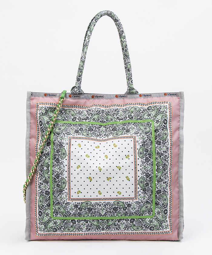 LeSportsac SM CHAIN TOTEステラガーデンバンダナ SM CHAIN TOTEステラガーデンバンダナ（トートバッグ
