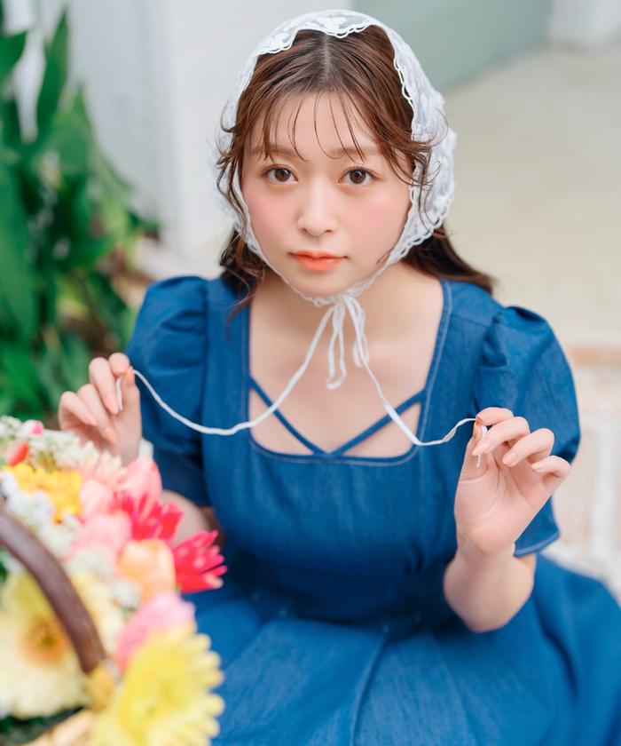 バックリボンデニムワンピース(508058721) | ウィルセレクション バックリボンデニムワンピース(508058721) | ウィルセレクション