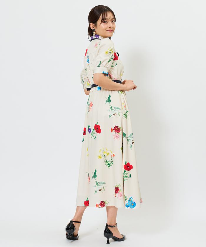 アンド クチュール ボタニカルフラワーワンピース ボタニカルフラワーワンピース(F ブラック): AND COUTURE｜公式