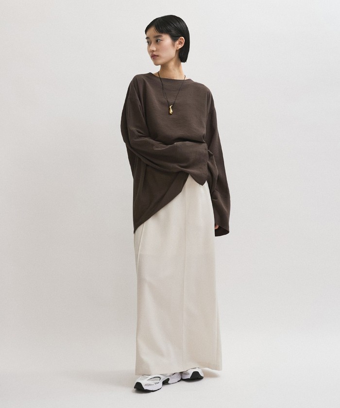 アダムエロペ 2WAYリネンロンTEEブラウス ADAM ET ROPE' ブラウス シャツ 「定番人気」・「新色追加