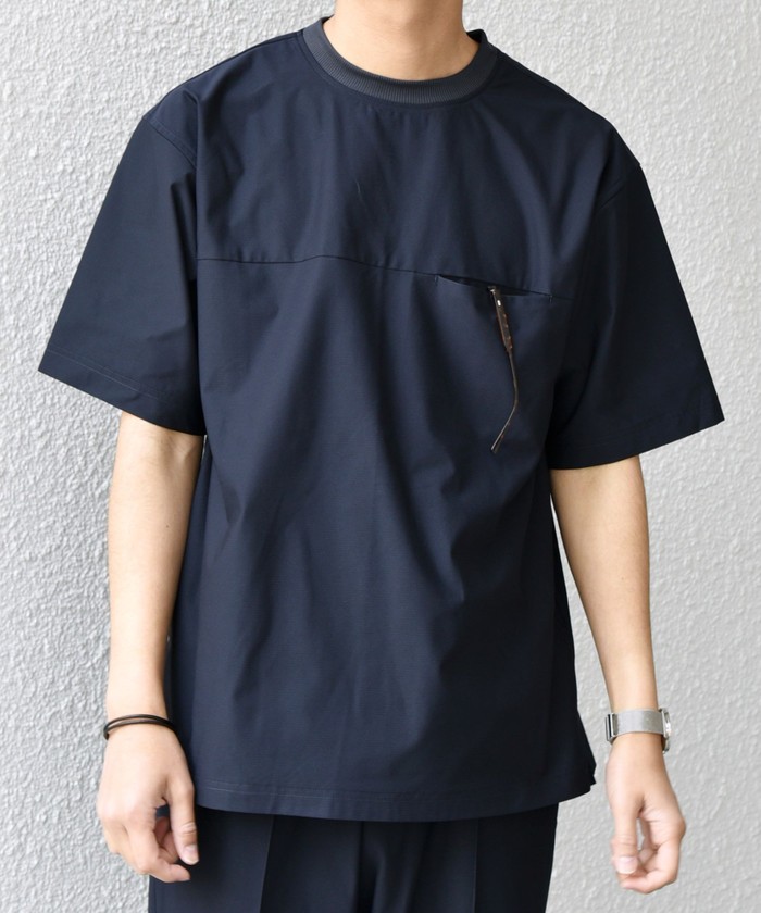 SHIPS any: 360° THE CIRCLE STRETCH ポケット Tシャツ SHIPS any: 360° THE CIRCLE STRETCH ポケット Tシャツ