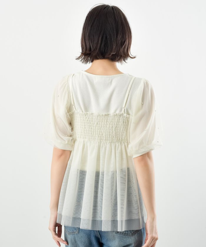 新品同様【定価1.3万】A part by チュールフリルベスト セージグリーン 楽天市場】【SALE／41%OFF】チュールフリルベスト A part by