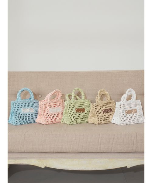 限定カラー】ラフィアロゴトートバッグ(508100900) | FURFUR