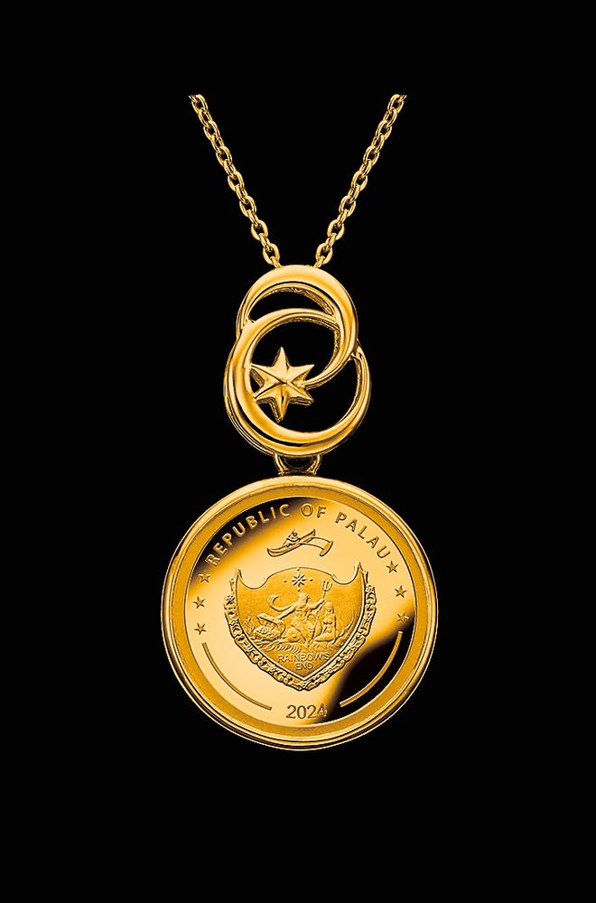 天空のペガサス金貨〉 純金コインの宝飾ペンダント(508101485