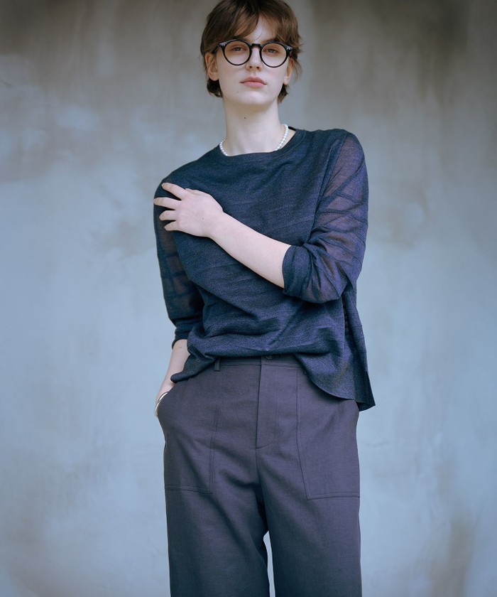 WEB限定カラーあり・洗える】FINE SLEEVELESS ニット タンク