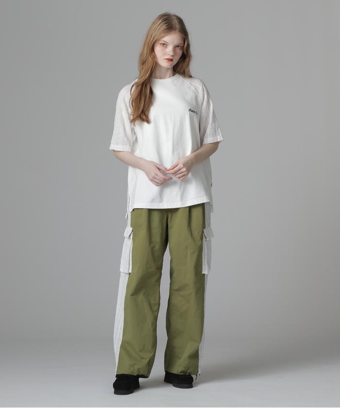 tシャツ 「WEB LIMITED Belle LINE」LACE NUMBERING T-SHIRT/レースナンバリングTシャツ レディース WEB LIMITED Belle LINE》LACE NUMBERING T－SHIRT/レース