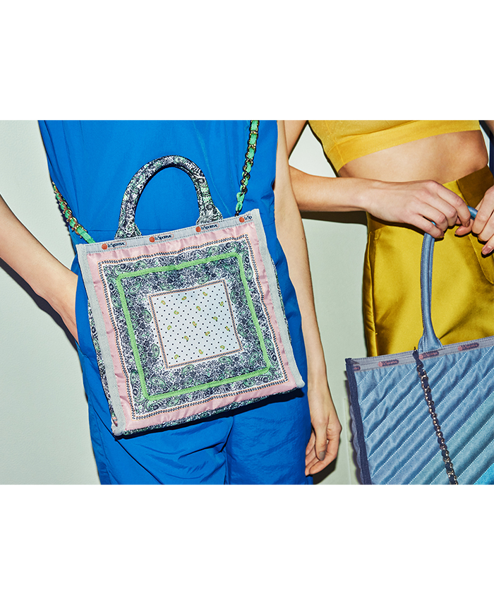 ★LeSportsac★ LG CHAIN TOTEステラガーデンバンダナ LG CHAIN TOTEステラガーデンバンダナ（トートバッグ