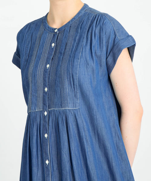 新品◆デニムピンタックヨークワンピース◆Sonny Label◆アーバンリサーチ セール】デニムピンタックヨークフレンチワンピース(508107104