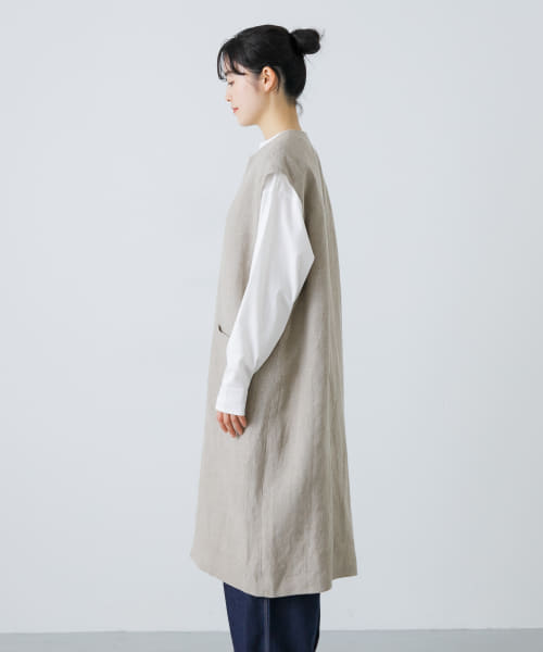 新品【かぐれ】リネンジレコート かぐれ｜『ユニセックス』コットンリネンオーバートレンチコート