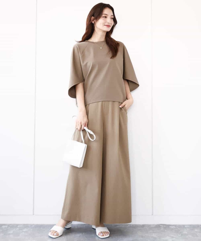 セール 50%OFF】ドルマンスリーブカットソー/接触冷感/UVカット
