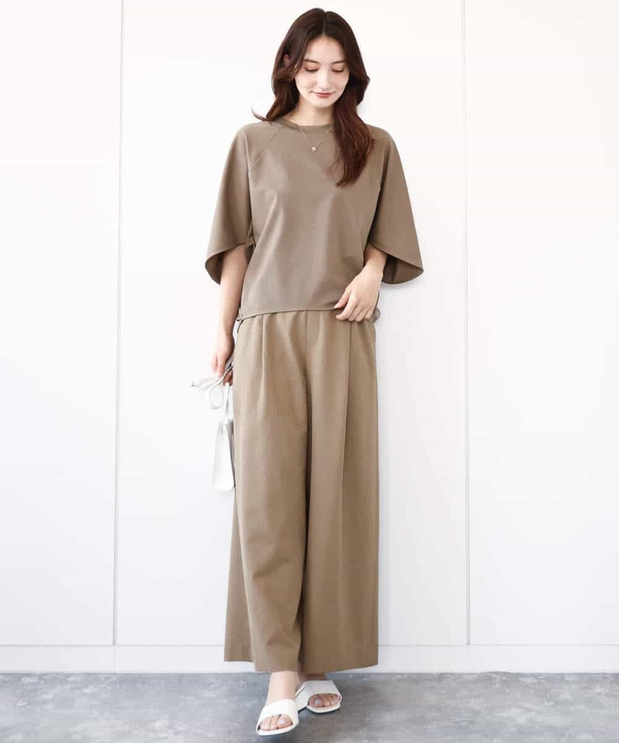 セール 50%OFF】ドルマンスリーブカットソー/接触冷感/UVカット