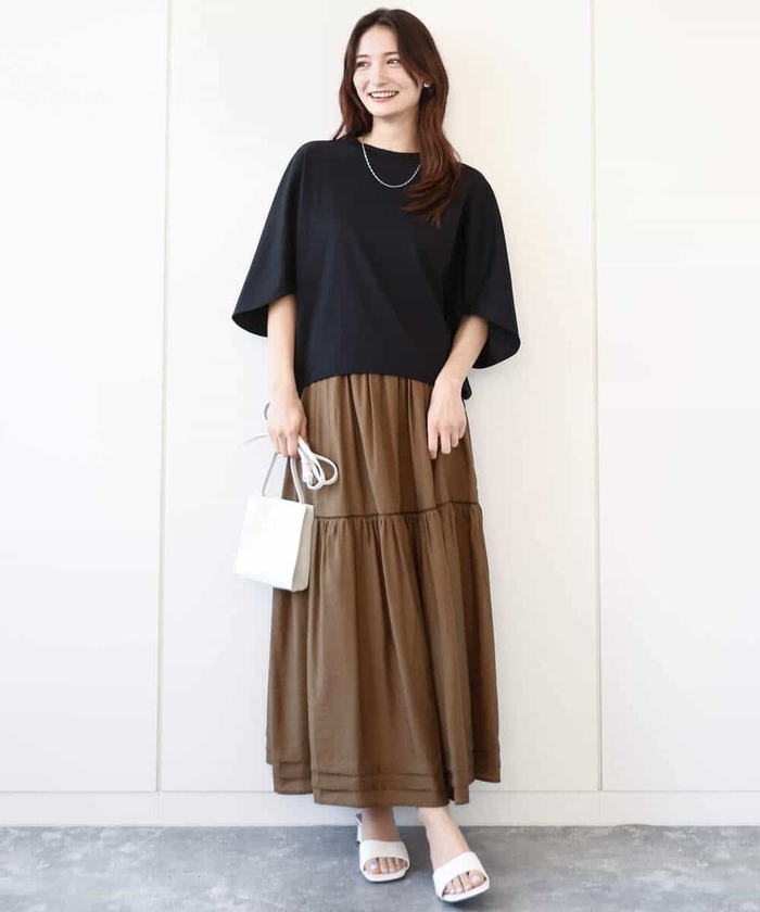 セール 50%OFF】ドルマンスリーブカットソー/接触冷感/UVカット