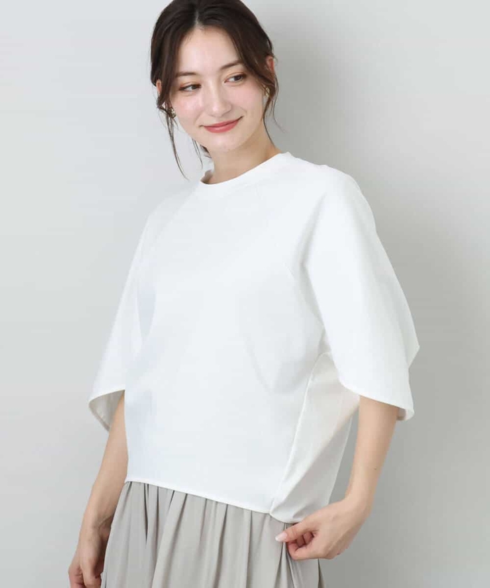 MK MICHEL  / エムケーミッシェルクラン ドルマンスリーブカットソー/接触冷感/UVカット/洗える セール 50%OFF】ドルマンスリーブカットソー/接触冷感/UVカット