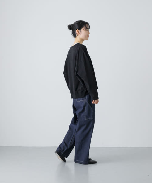 かぐれコットンリネンデニムペインターパンツ