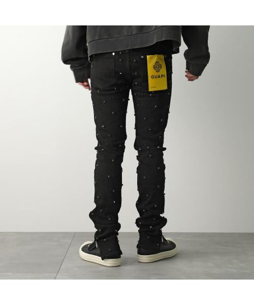 セール】グアピ GUAPI GUAPI ジーンズ All Black Embellished セール】グアピ GUAPI GUAPI ジーンズ All Black Embellished