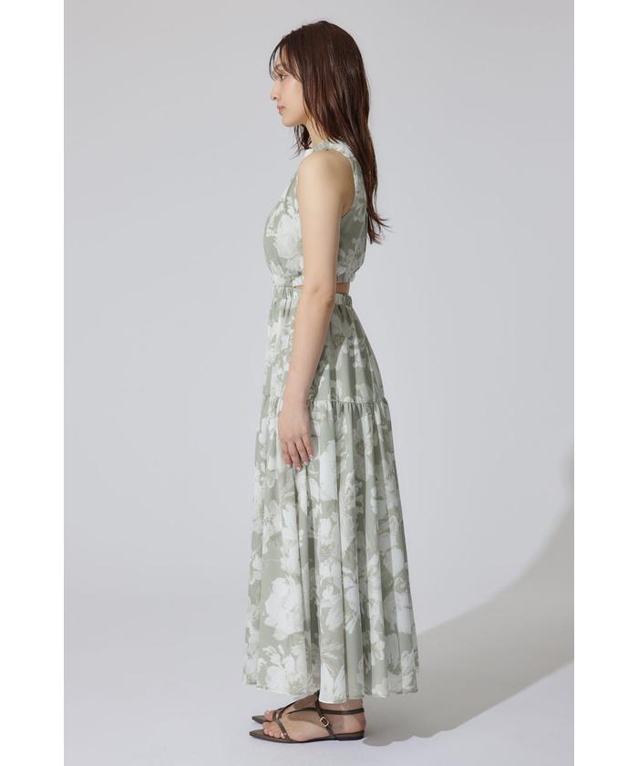 ホルターネックギャザーミニフレアワンピース rienda 新品タグ付き Mサイズ rienda ワンピース 「AKB48 千葉恵里さん着用・女神ワンピ