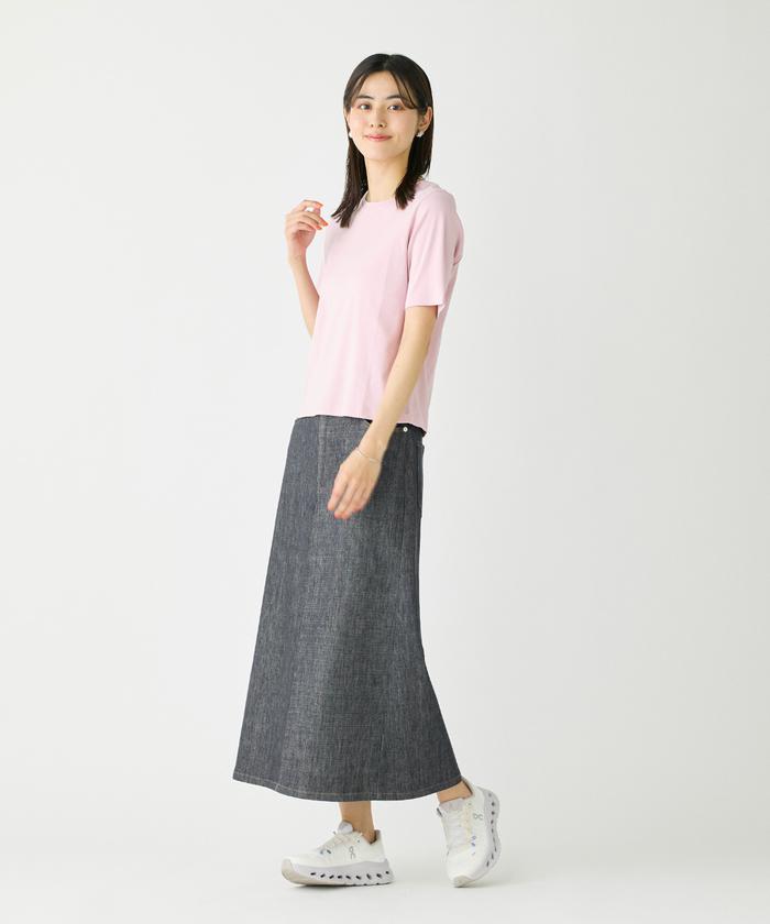 tシャツ クルーネックTシャツ「スビン綿MIXフライス」 レディース クルーネックTシャツ《スビン綿MIXフライス》(508115908