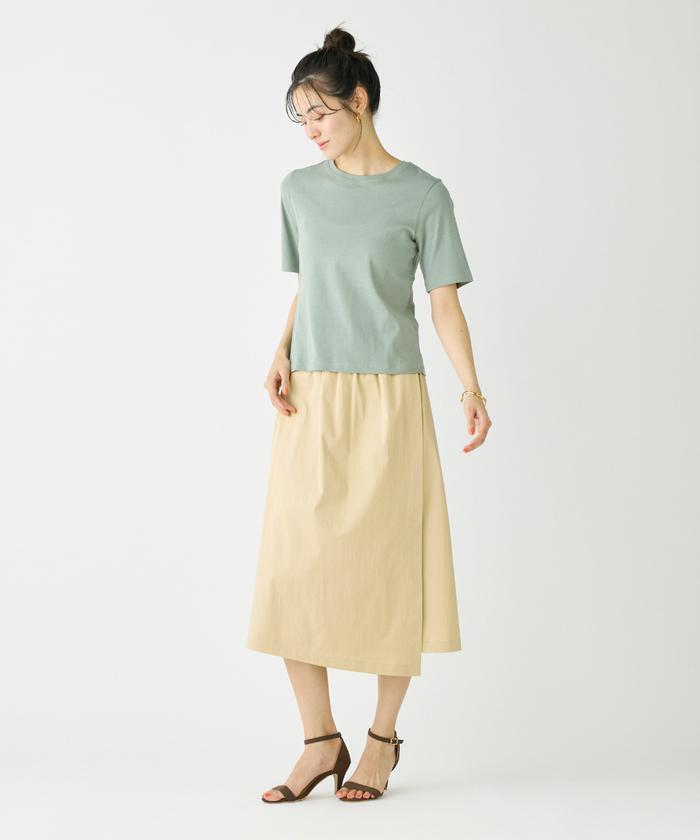 tシャツ クルーネックTシャツ「スビン綿MIXフライス」 レディース クルーネックTシャツ《スビン綿MIXフライス》(508115908