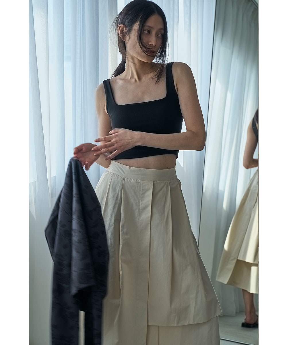マージュール marjour CUP IN AMESURI TANKTOP （OFF WHITE