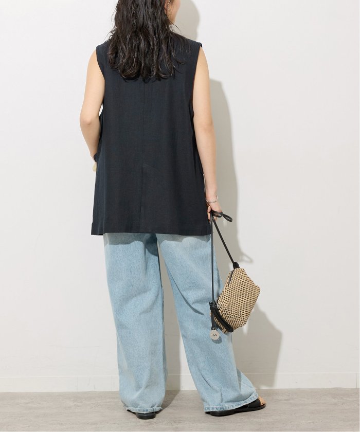 JOURNAL STANDARD relume｜リネンレーヨンノーカラージレ