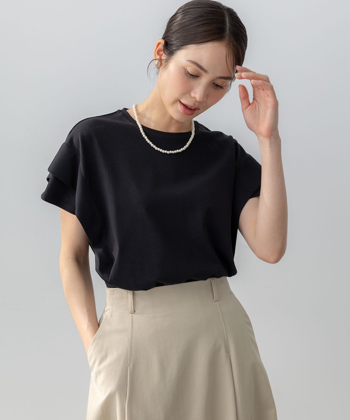 tシャツ GIZAコットンドルマンスリーブ Tシャツ レディース 組曲 tシャツ GIZAコットンドルマンスリーブ Tシャツ レディース