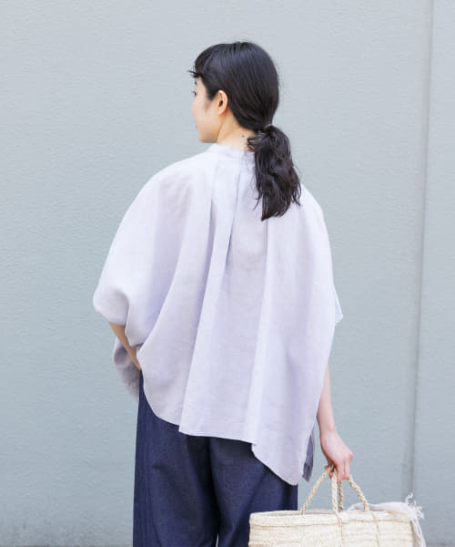 かぐれ リネンスクエアケープシャツ カグレ かぐれ リネンスクエアケープシャツ （OFF